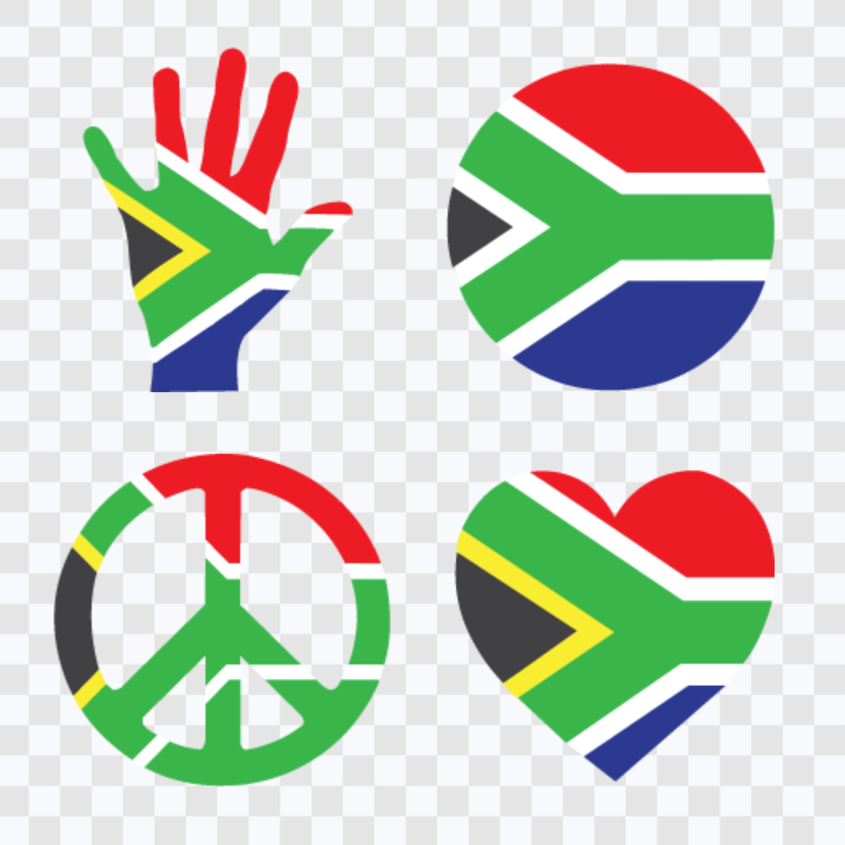 South Africa Freedom Day Icons Template