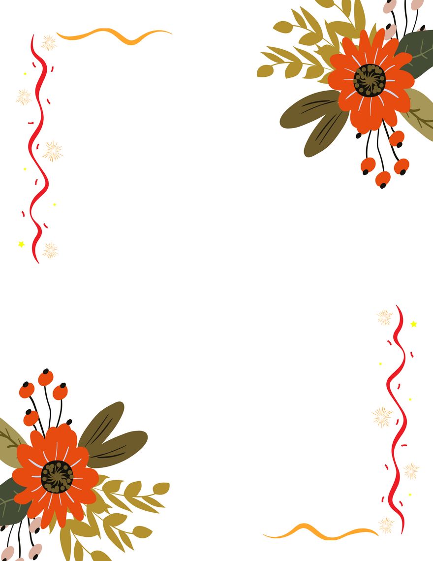 Floral Letter Paper