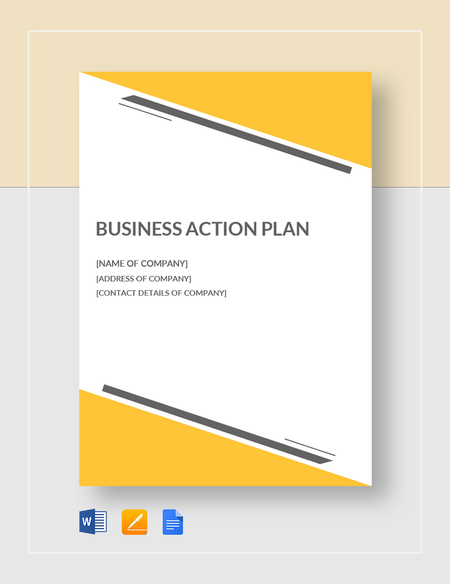 small business action plan template