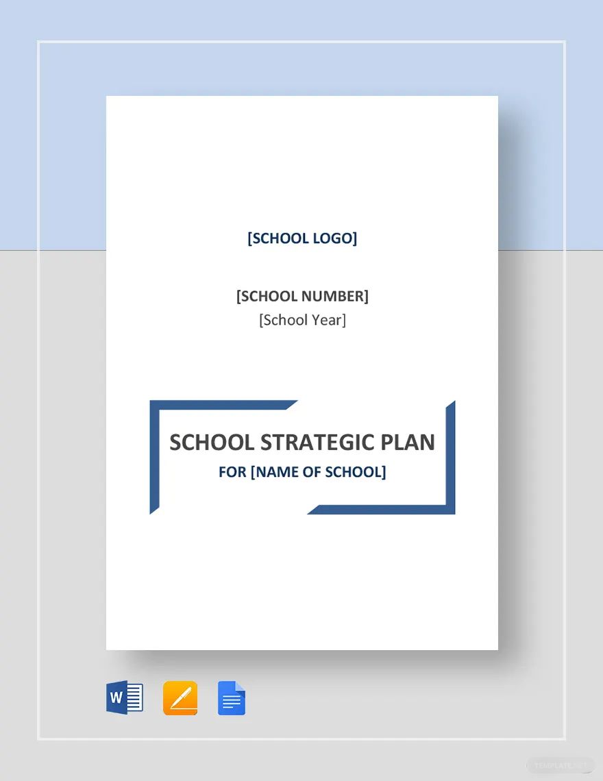 School Strategic Plan Template