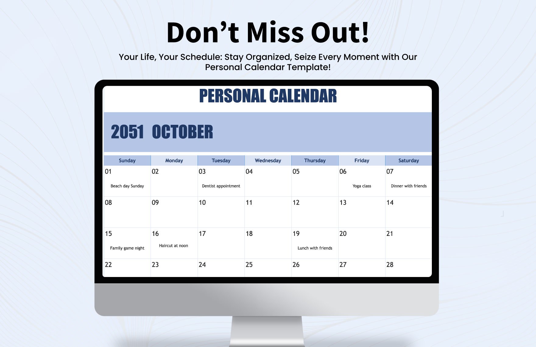 Personal Calendar