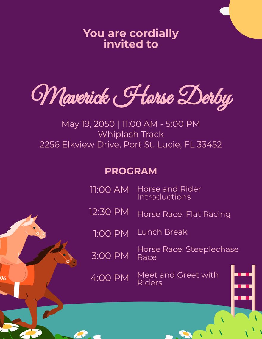 Horse Race Program