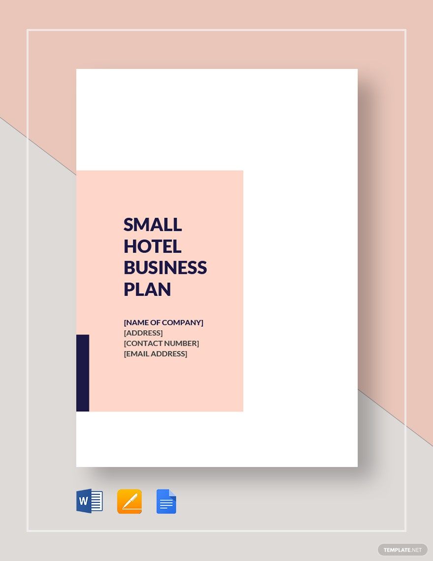 Small Hotel Business Plan Template in Word, Google Docs, Apple Pages