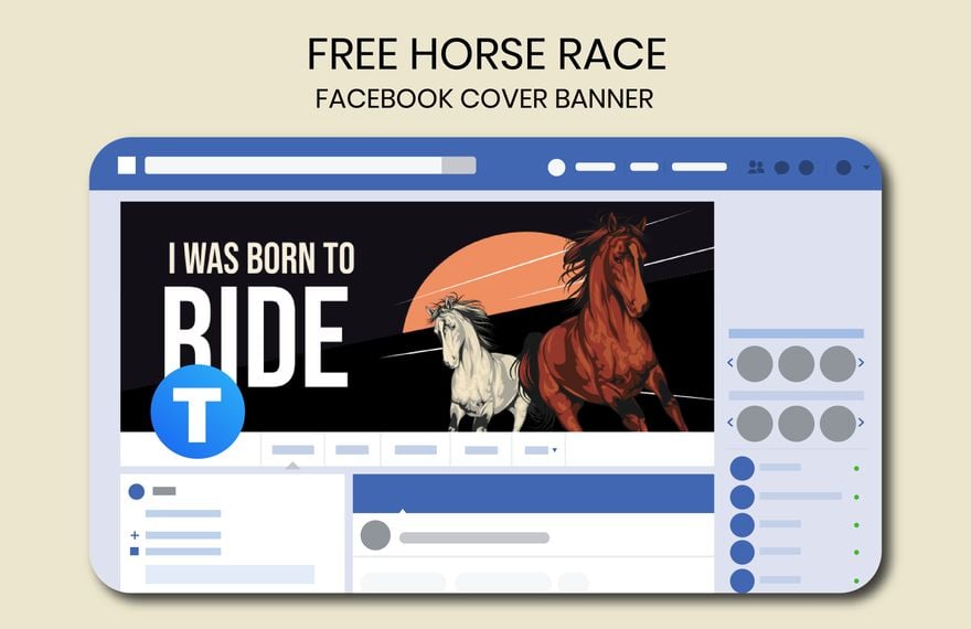 Horse Race Facebook Cover Banner