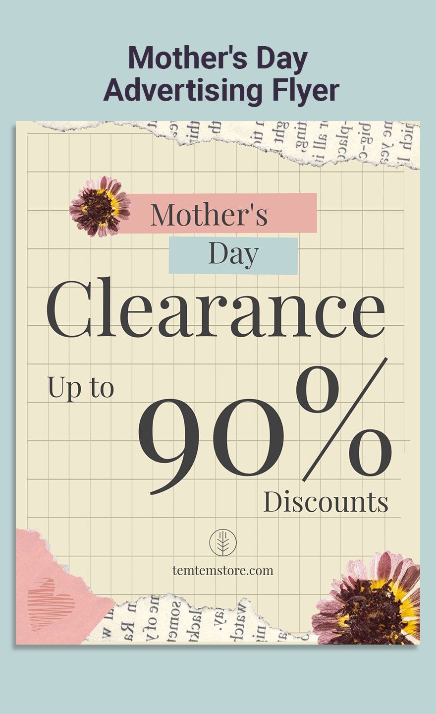 Mother's Day Advertising Flyer