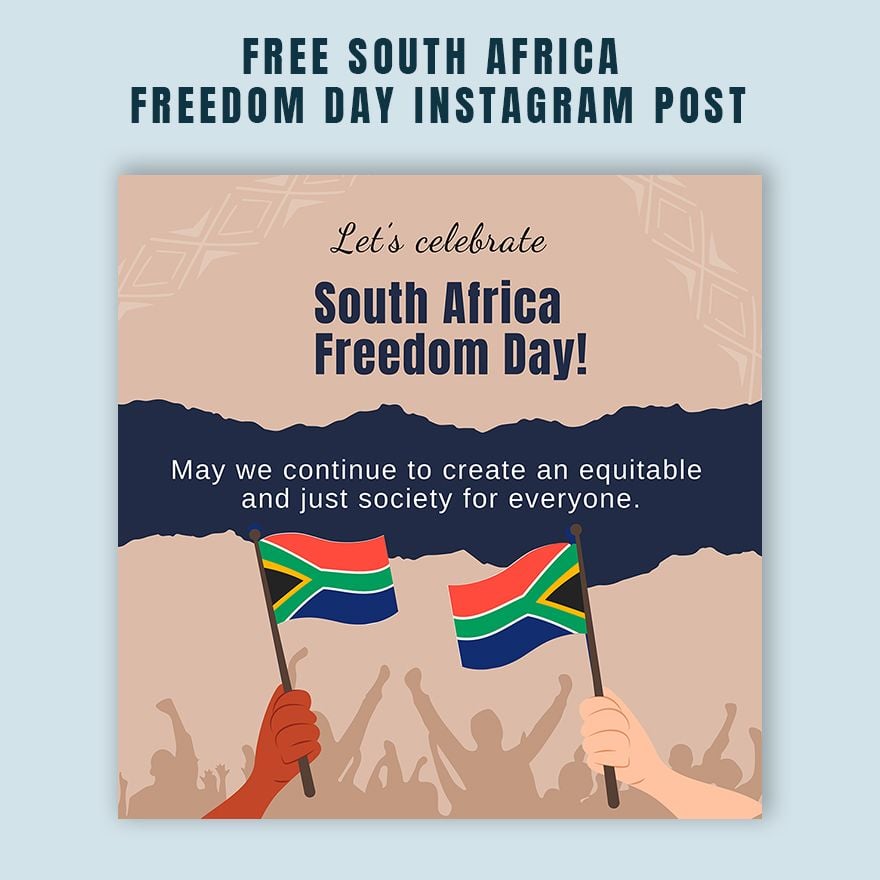 South Africa Freedom Day Instagram Post