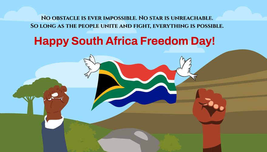 South Africa Freedom Day Card