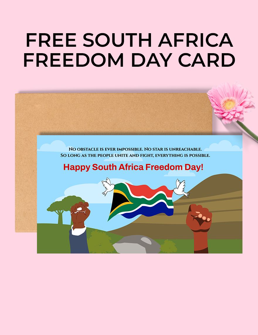 South Africa Freedom Day Card