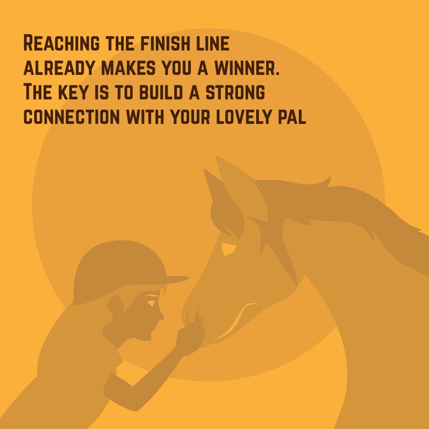 Free Horse Race Instagram Post Template to Edit Online