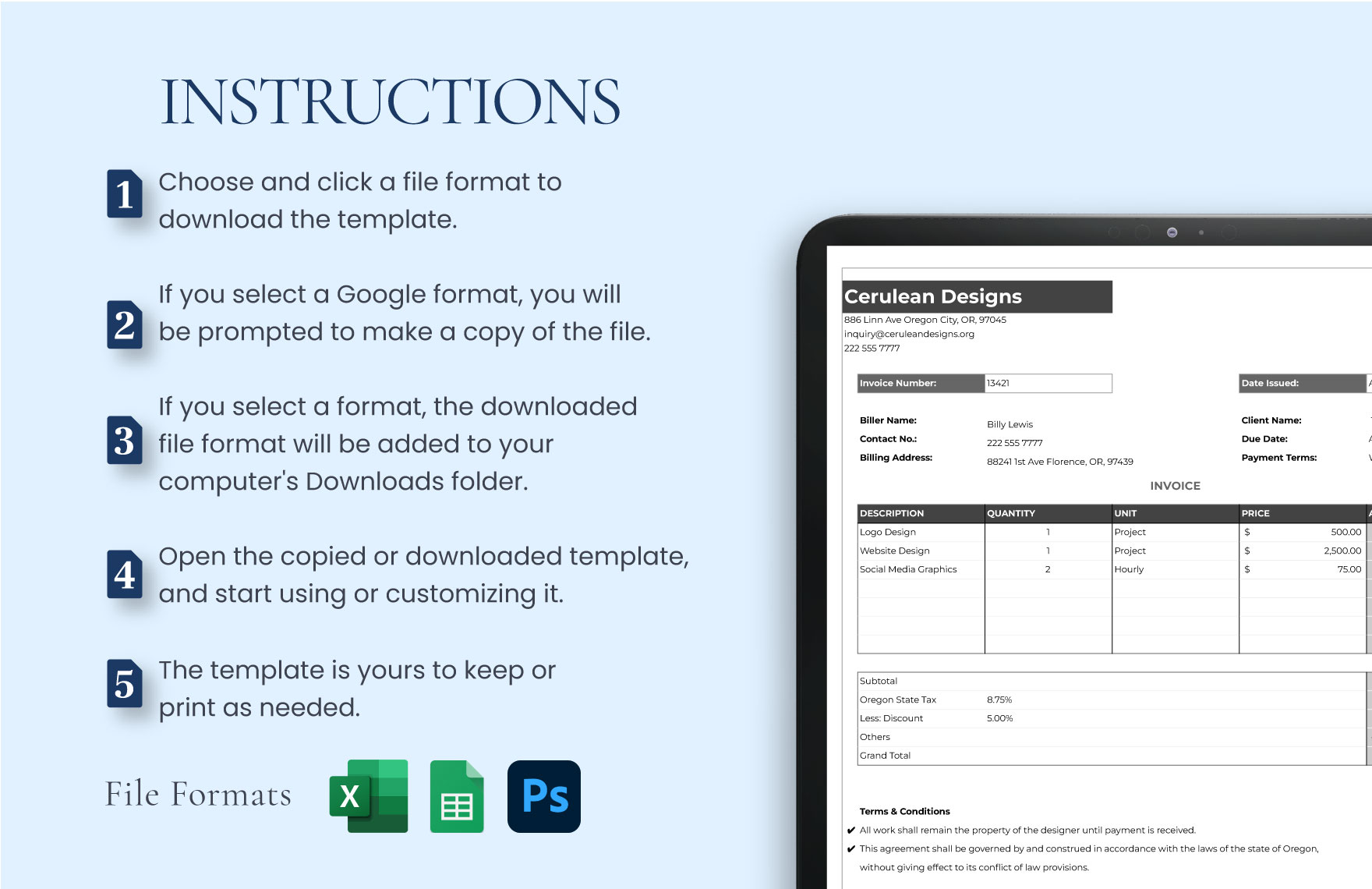 Invoice Design Template