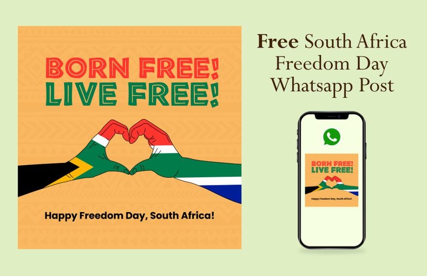 South Africa Freedom Day Whatsapp Post