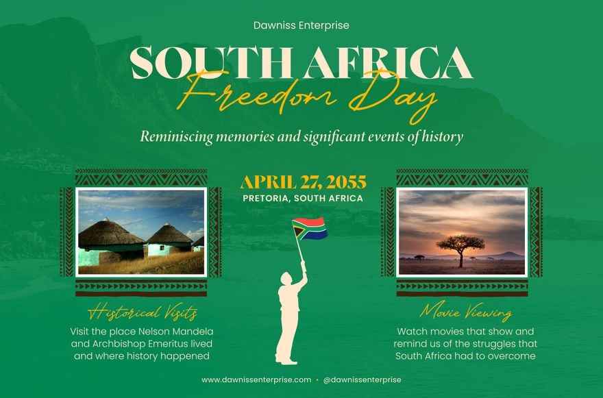 South Africa Freedom Day Banner