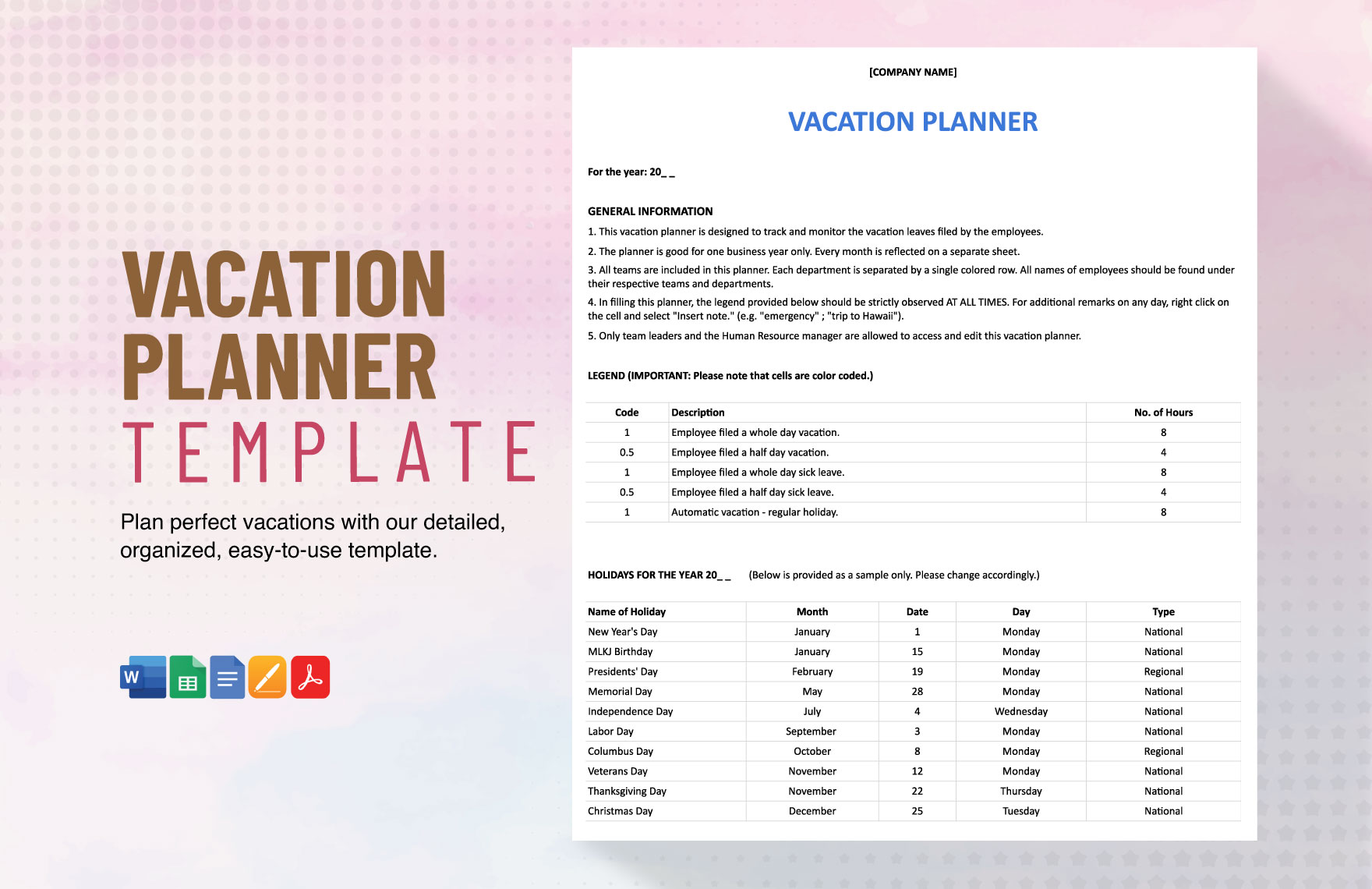 Editable Travel Planner Templates In Google Docs To Download Editable Travel Planner Templates In Google Docs To Download