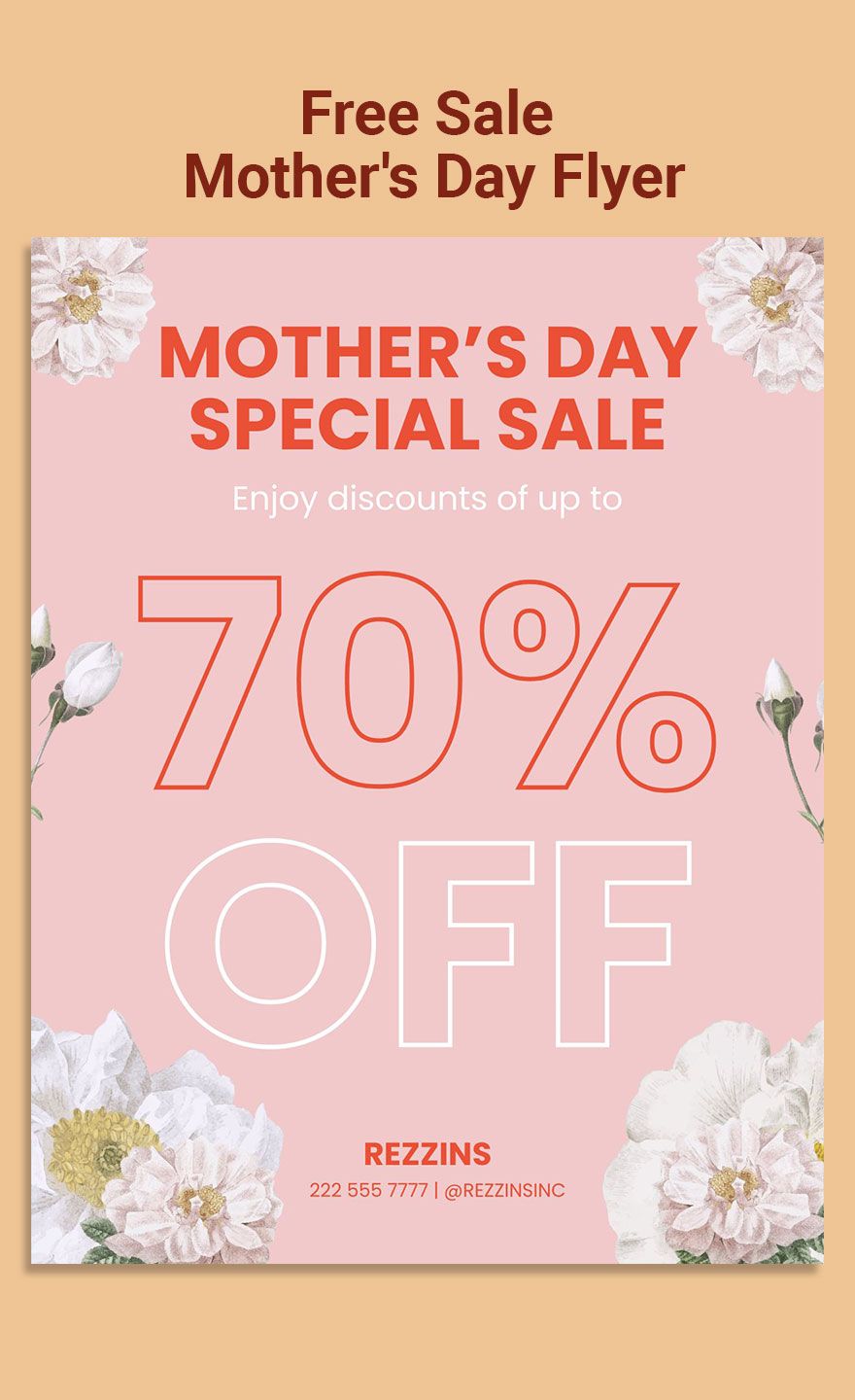 Sale Mother's Day Flyer