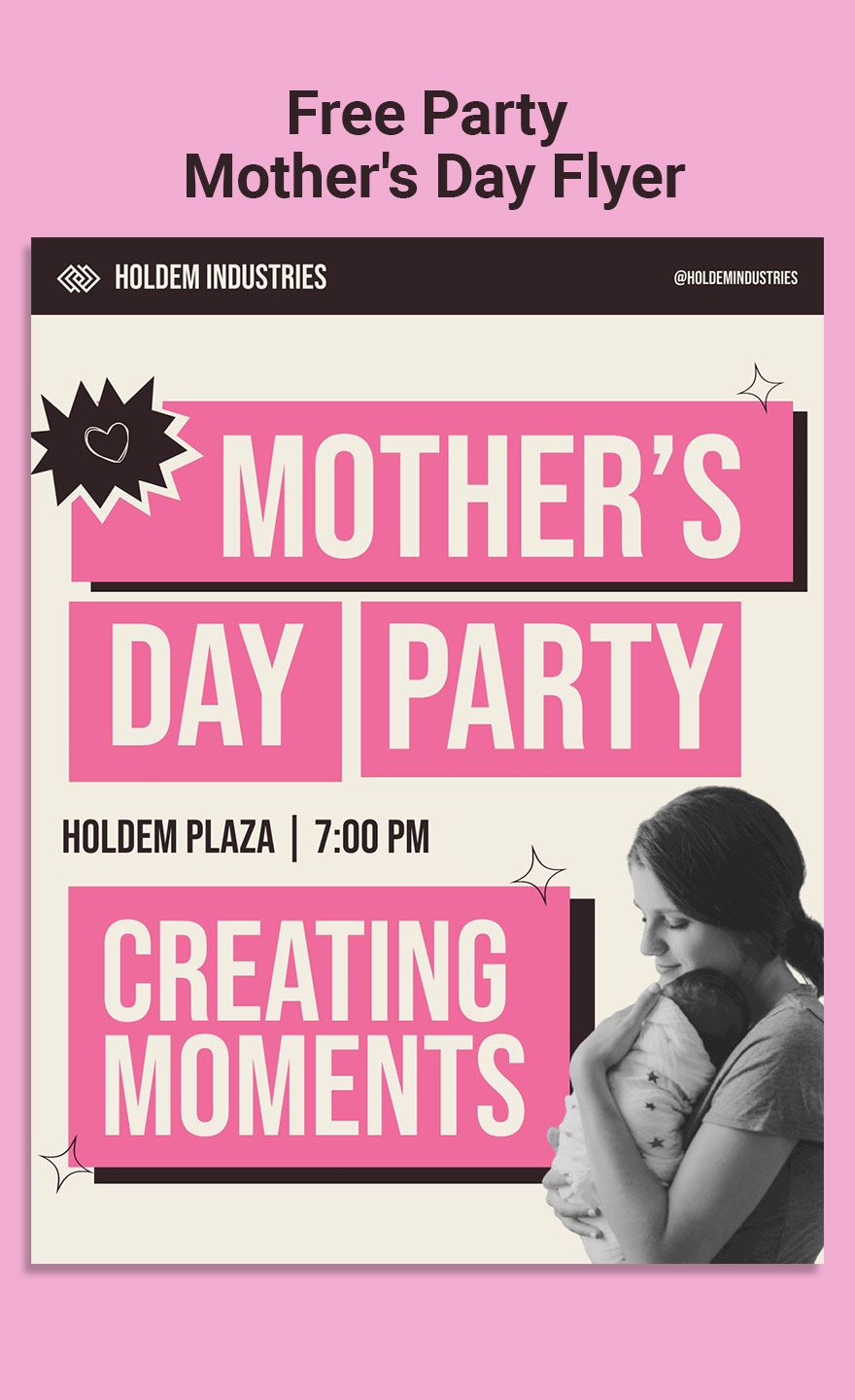 Party Mother's Day Flyer