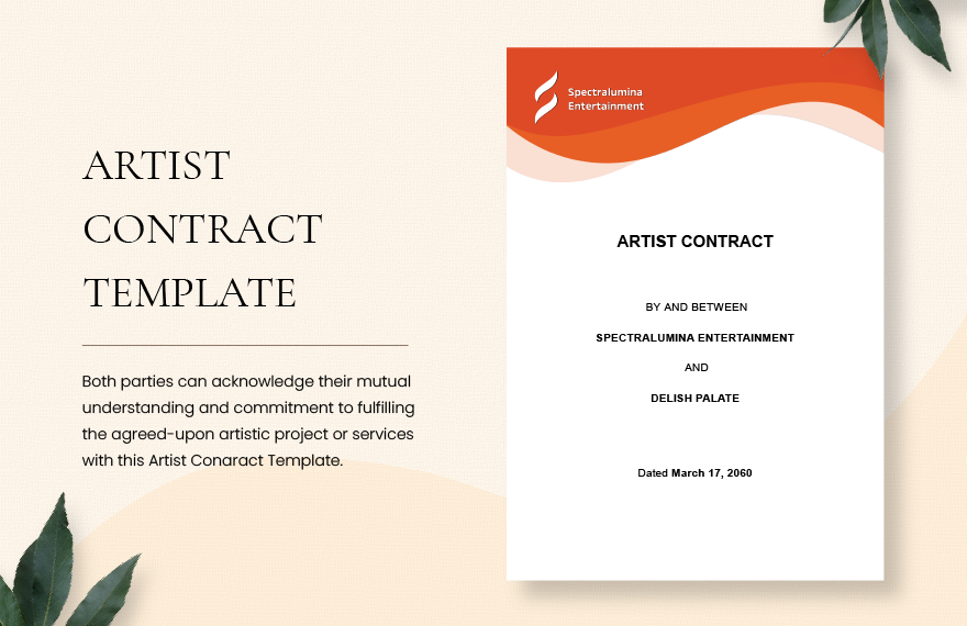 Artist Contract Template