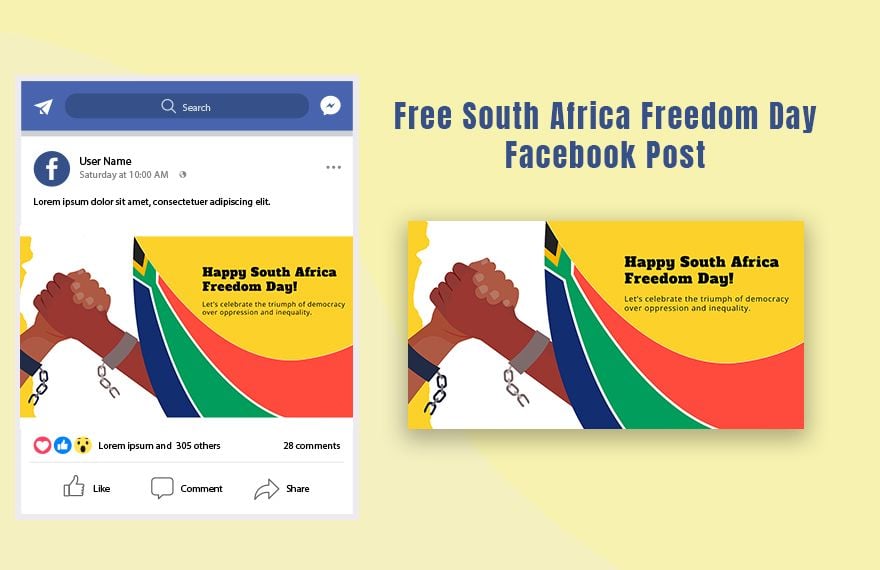 South Africa Freedom Day Facebook Post