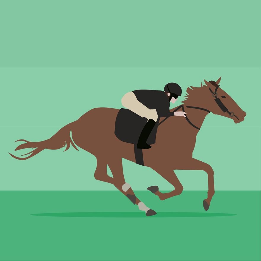 Free Horse Race Vector in Illustrator, PSD, EPS, SVG, JPG, PNG