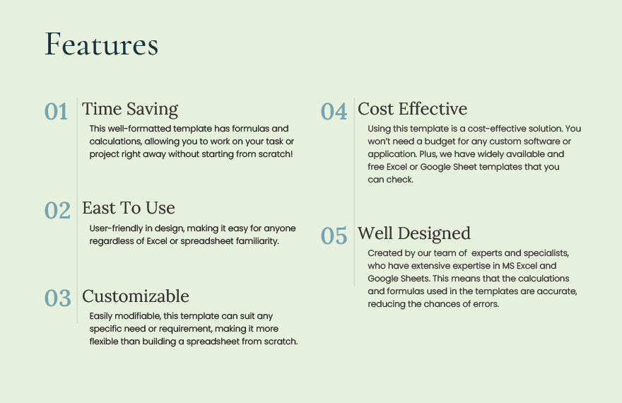 Detailed Invoice Template