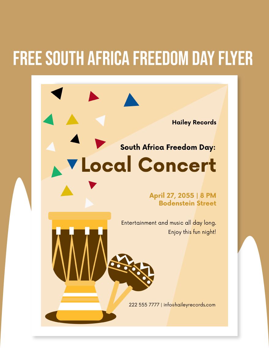 South Africa Freedom Day Flyer 