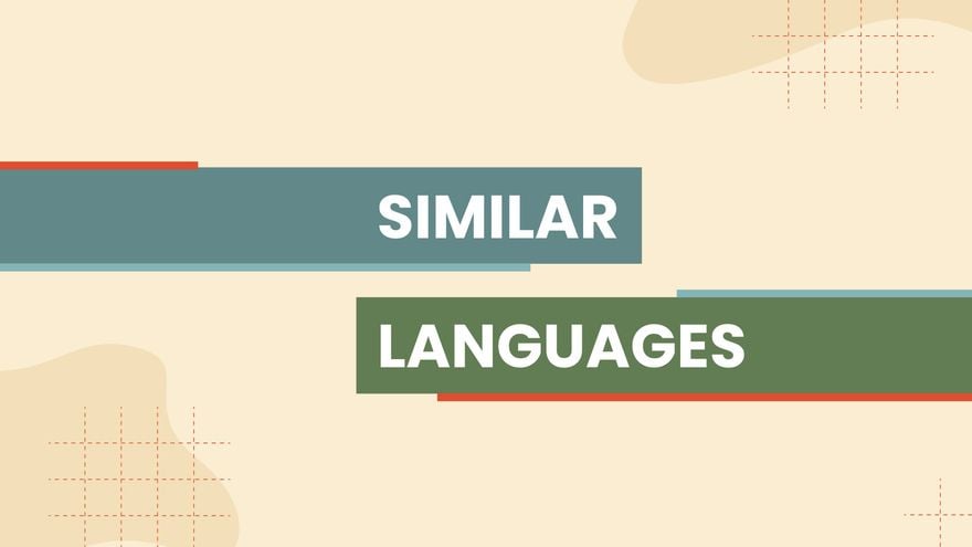 Infographics Foreign Language Presentation