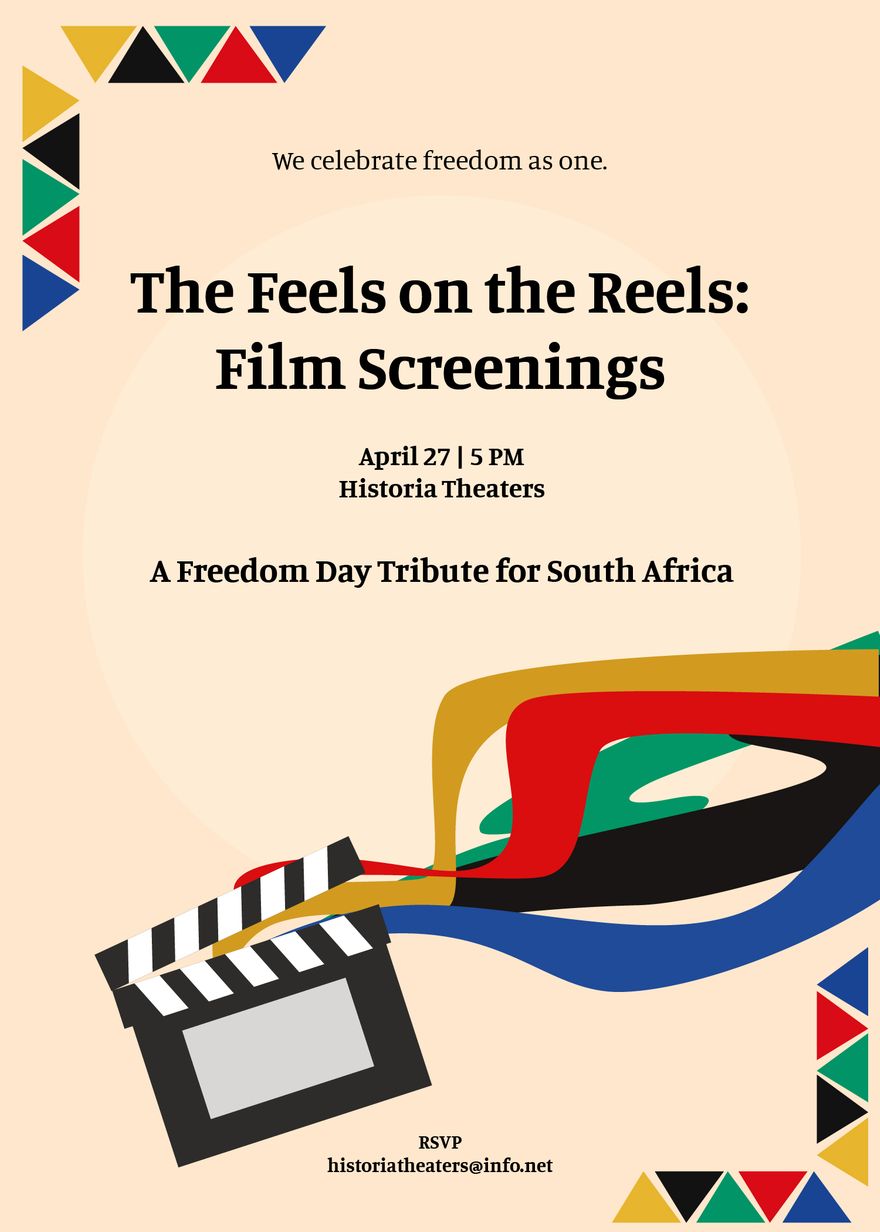 South Africa Freedom Day Invitation