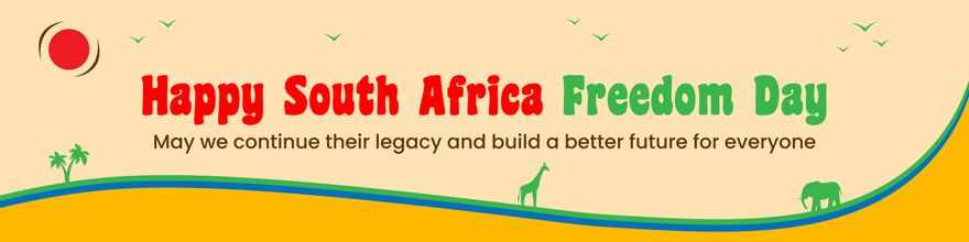 South Africa Freedom Day Linkedin Banner