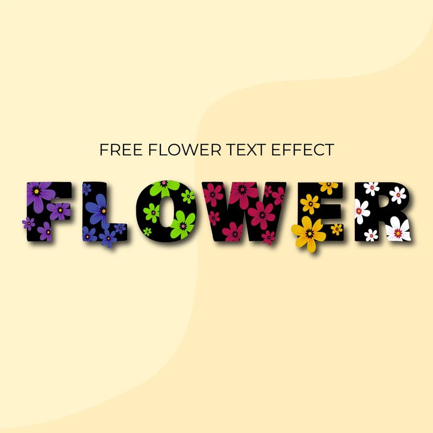 Flowers Text Effect