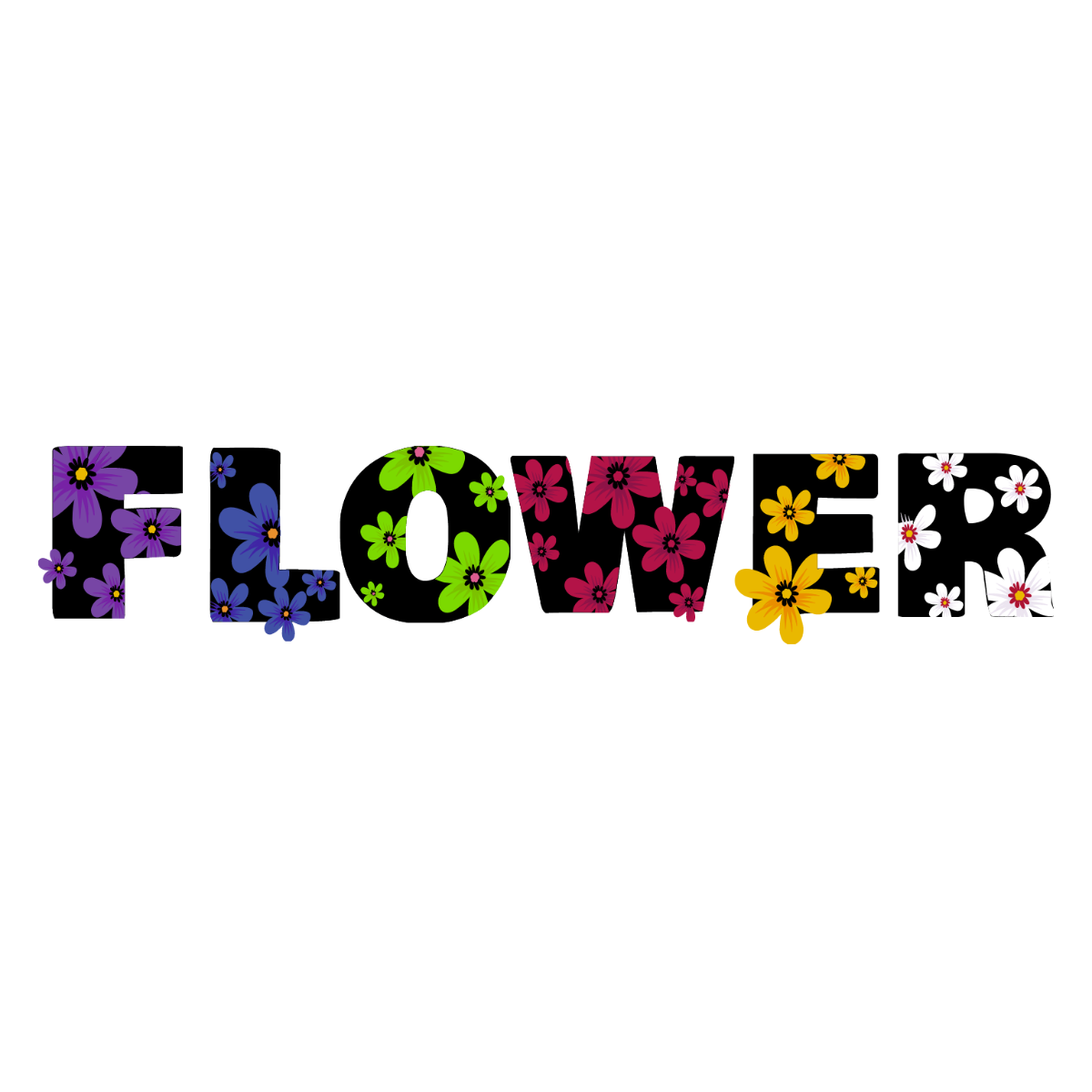 Flowers Text Effect Template