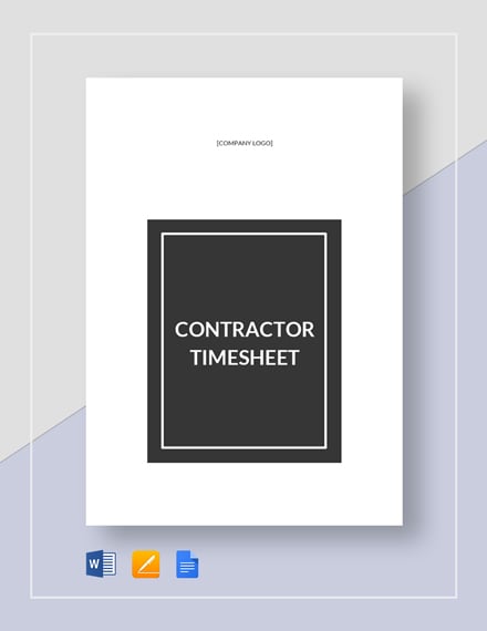contractor timesheet