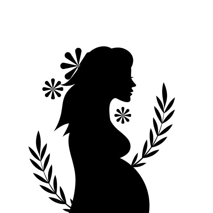 Free Mother Silhouette in Illustrator, EPS, SVG, PNG, JPEG