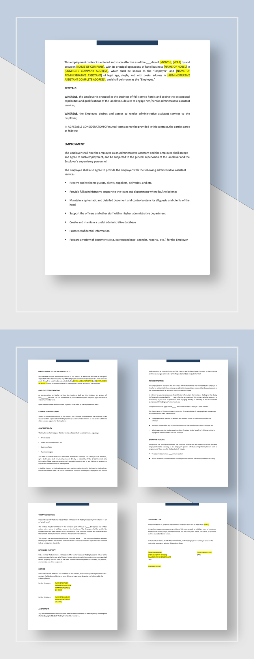 Employee Contract Template