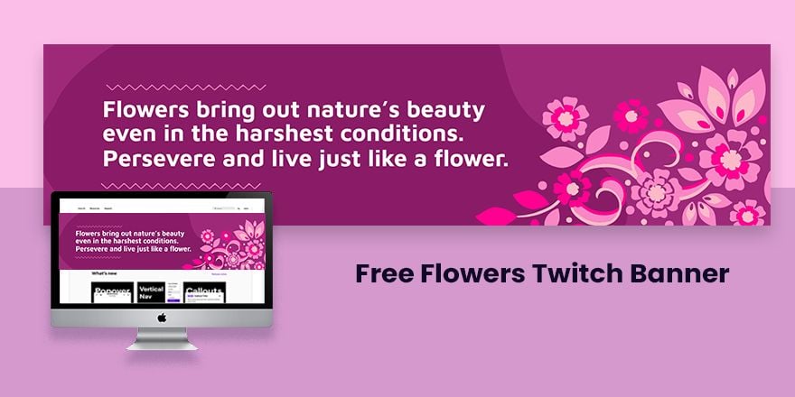 Flowers Twitch Banner