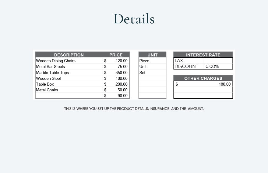 Invoice Layout