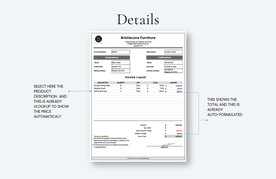 Invoice Layout