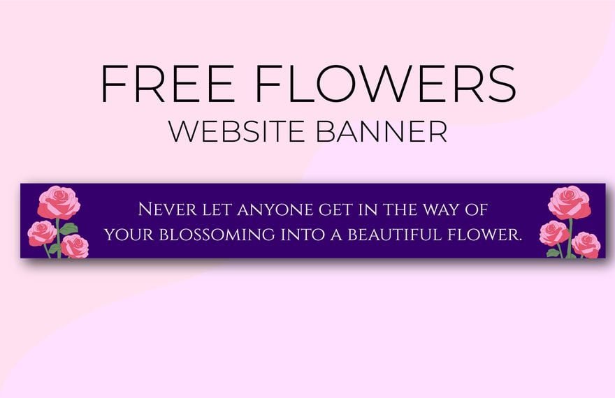 Flowers Website Banner