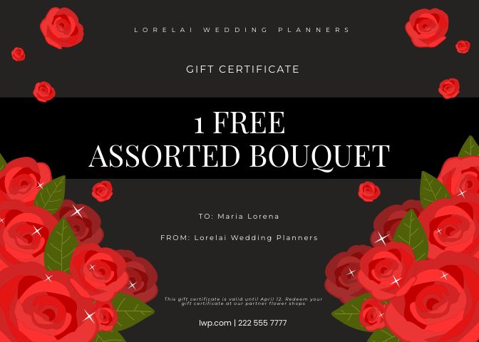 Flowers Gift Certificate