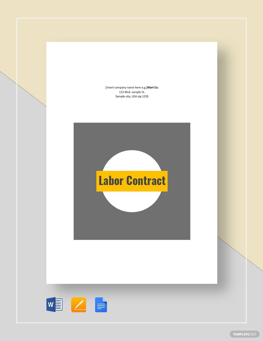 Labor Contract Template