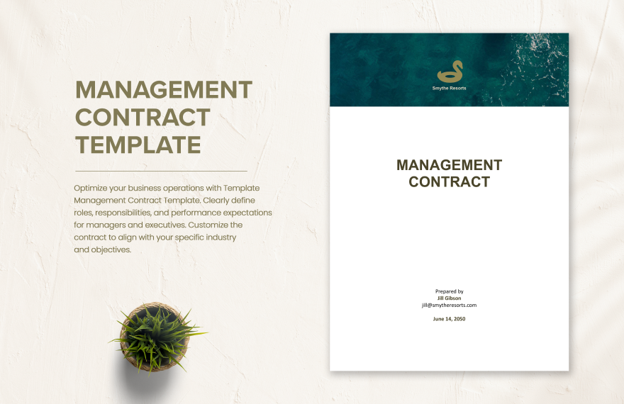 Management Contract Template
