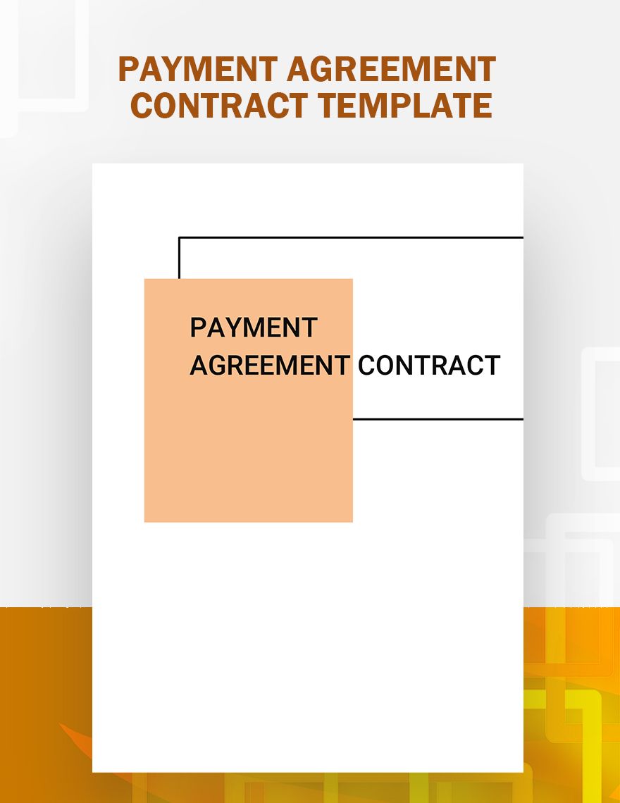 Payment Agreement Contract Template Google Docs, Word, Apple Pages