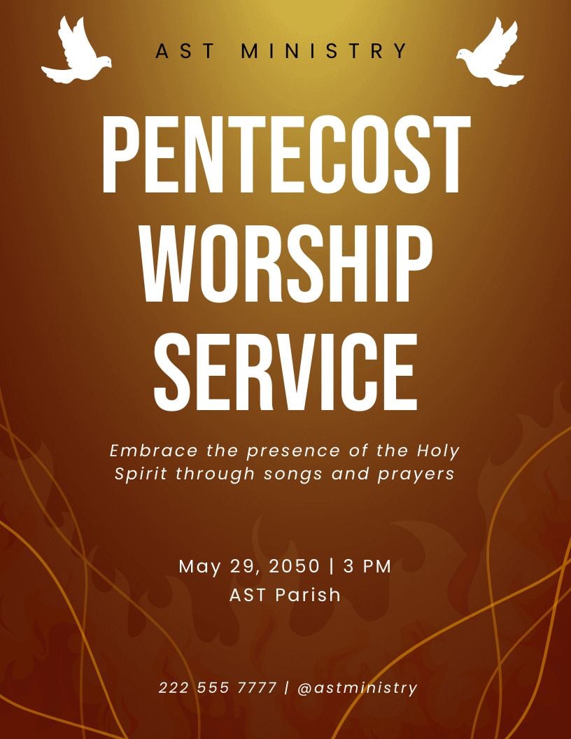 Pentecost Sunday Flyer