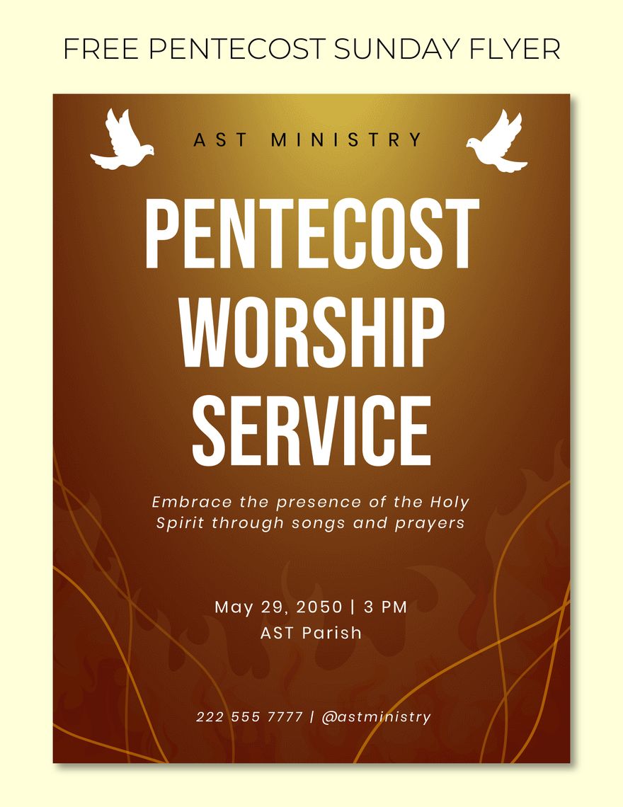 Pentecost Sunday Flyer 