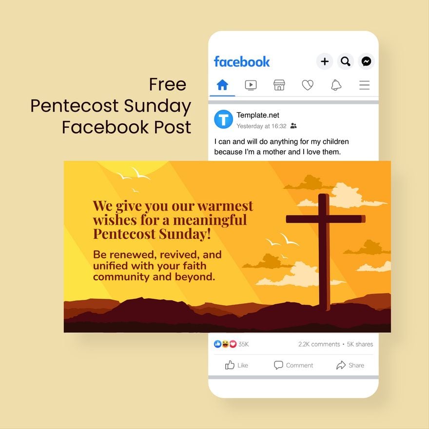 Pentecost Sunday Facebook Post