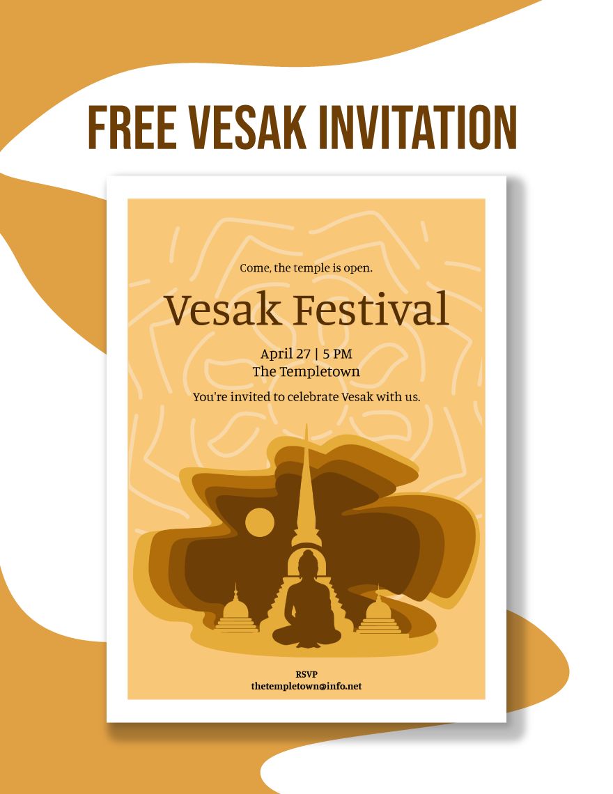 Vesak Invitation in Word, Google Docs, Illustrator, PSD