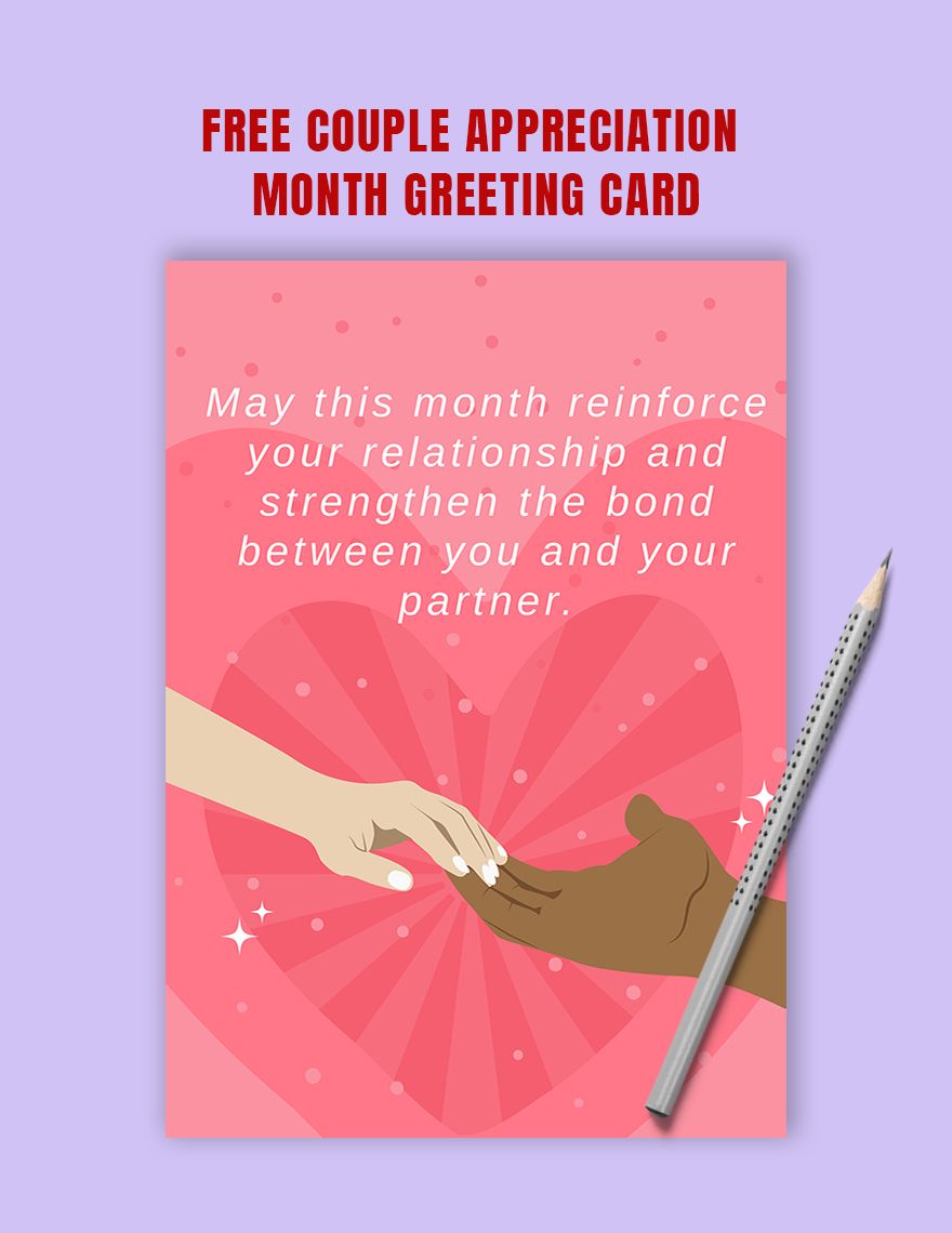 Couple Appreciation Month Greeting Card