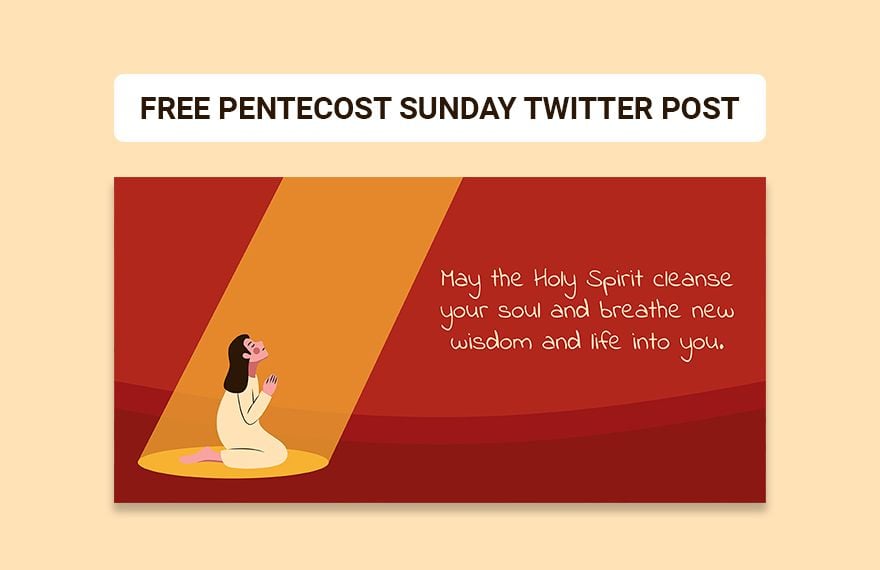 Pentecost Sunday Twitter Post