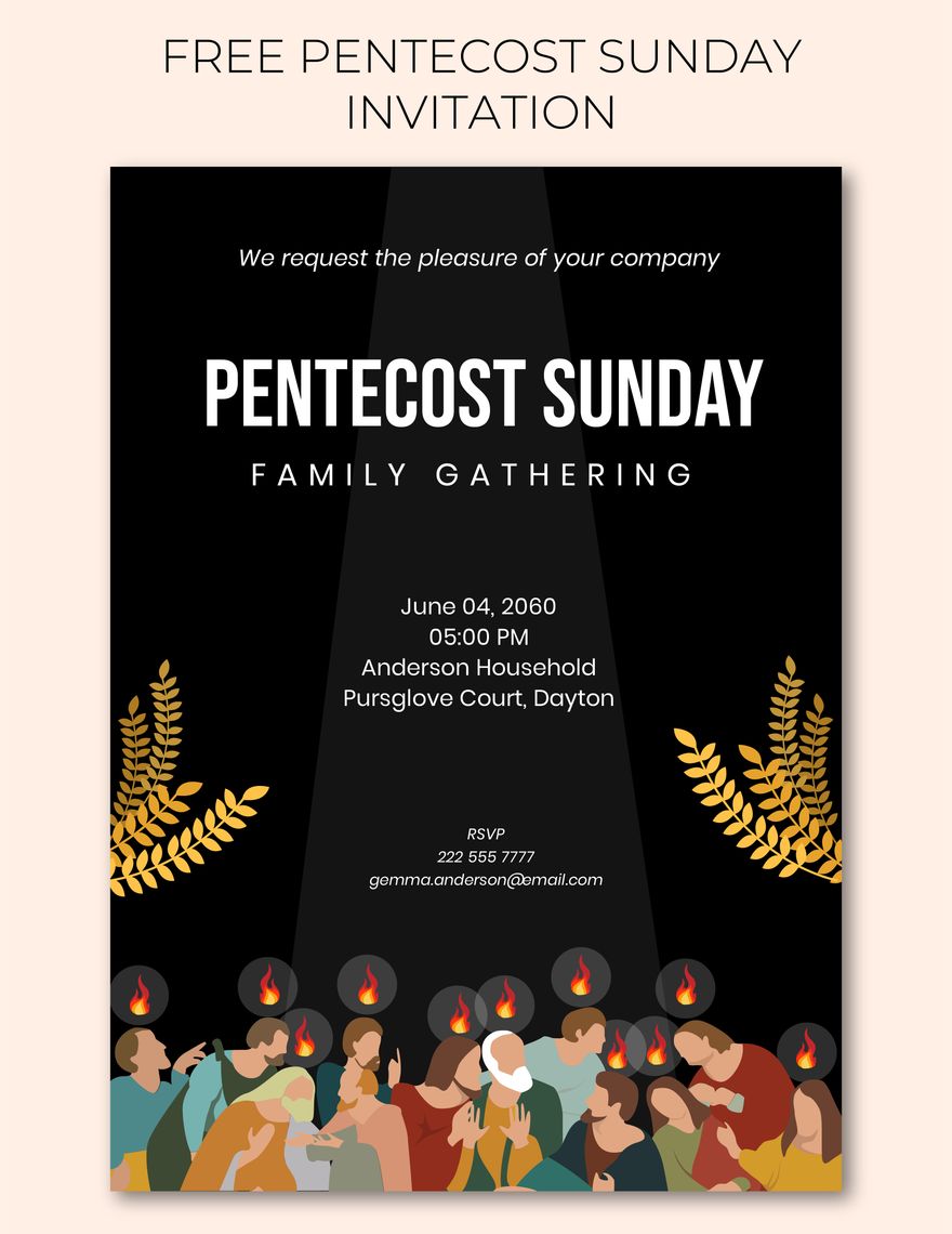 Pentecost Sunday Invitation