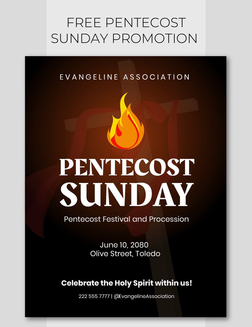 Pentecost Sunday Promotion