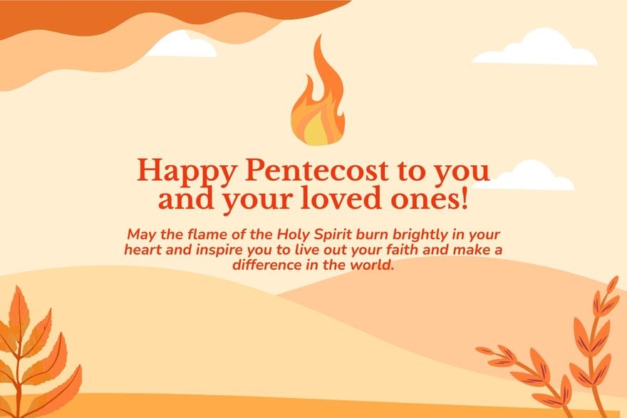 Pentecost Sunday Postcard