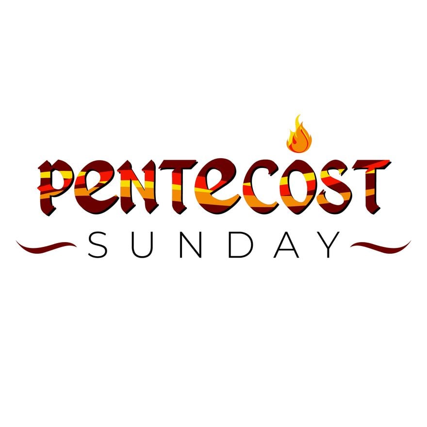 Pentecost Sunday Text Effect